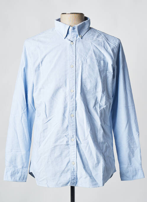 Chemise manches longues bleu JACK & JONES pour homme