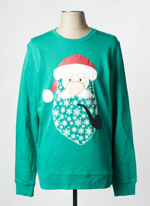 Sweat-shirt vert JACK & JONES pour homme