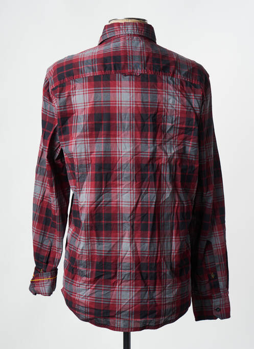 Chemise manches longues rouge S.OLIVER pour homme