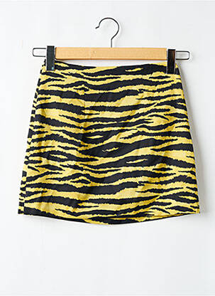 Jupe courte jaune MANGO femme