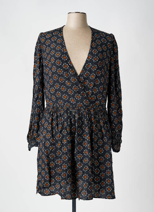 Robe mi-longue noir MANGO pour femme