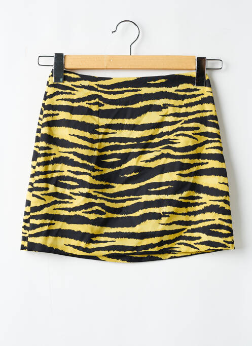 Jupe courte jaune MANGO pour femme