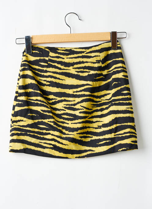 Jupe courte jaune MANGO femme