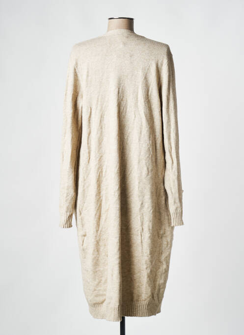 Gilet manches longues beige VILA pour femme