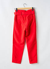 Pantalon chino rouge MORGAN pour femme seconde vue