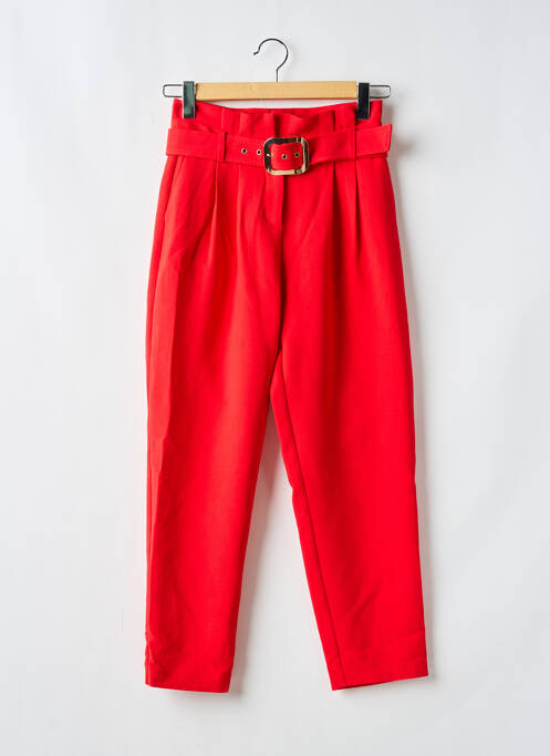 Pantalon chino rouge MORGAN pour femme