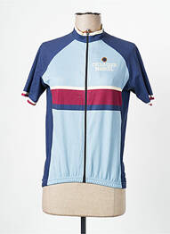 Polo bleu CYCLO CLUB MARCEL  femme