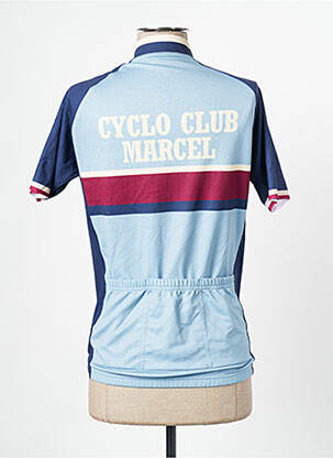Polo bleu CYCLO CLUB MARCEL  femme