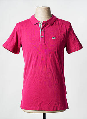 Polo rose BRUCE & BUTLER  homme