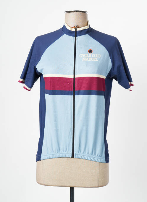 Polo bleu CYCLO CLUB MARCEL  pour femme