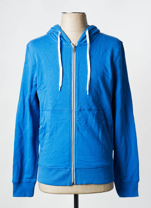 Sweat-shirt à capuche bleu JACK & JONES pour homme