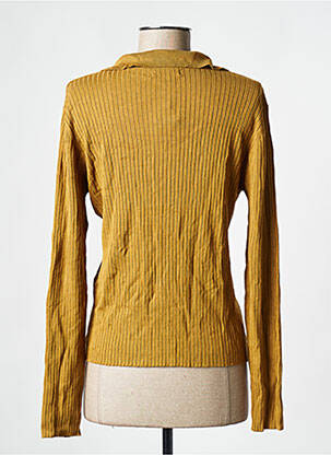 Pull jaune JACQUELINE DE YONG femme