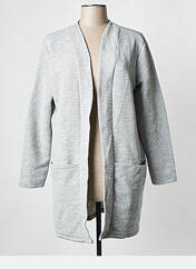 Gilet manches longues gris JACQUELINE DE YONG pour femme seconde vue