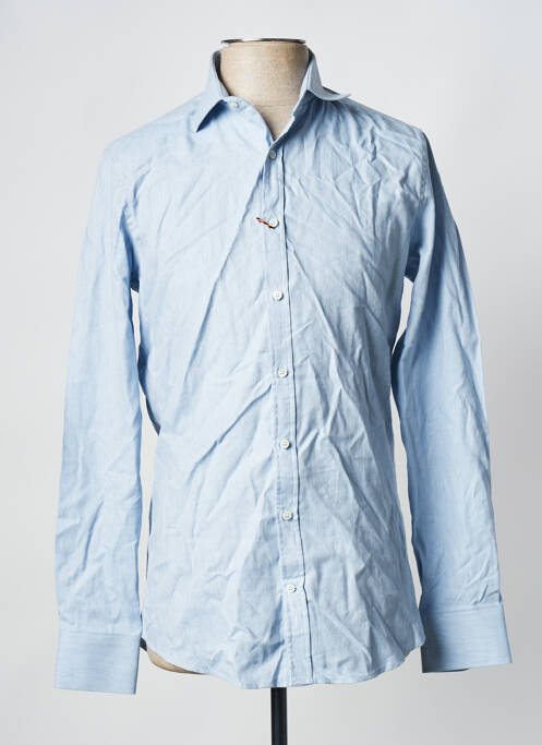 Chemise manches longues bleu LE FABULEUX MARCEL DE BRUXELLES pour homme