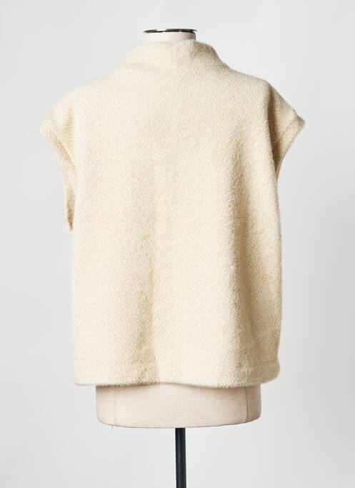 Pull col roulé beige OPUS pour femme