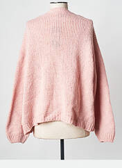 Gilet manches longues rose MORE & MORE pour femme seconde vue