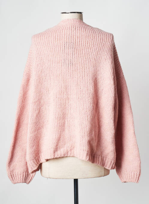 Gilet manches longues rose MORE & MORE pour femme