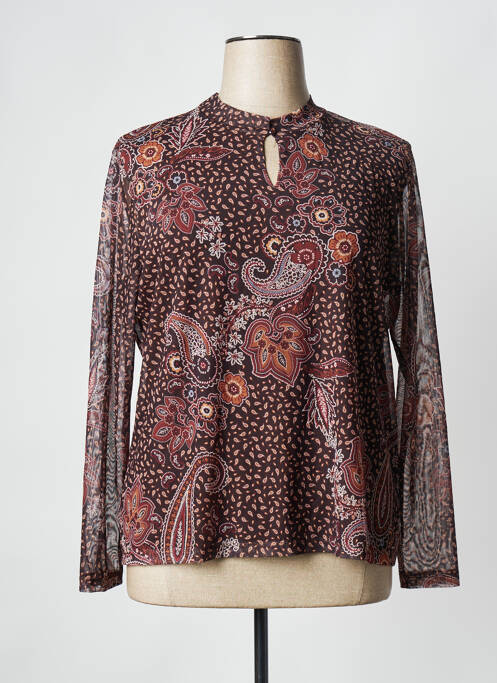 Blouse marron MORE & MORE pour femme