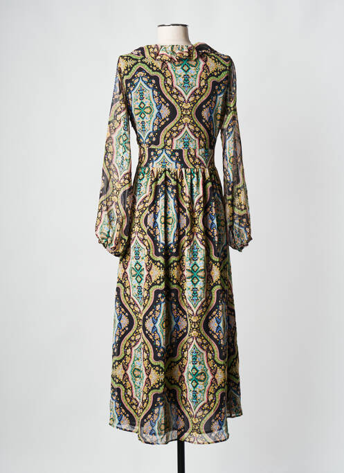 Robe longue noir MANGO pour femme