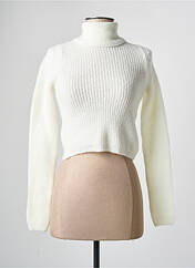 Pull col roulé blanc SUBDUED pour femme seconde vue