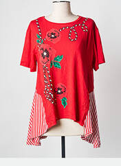 T-shirt rouge DESIGUAL pour femme seconde vue