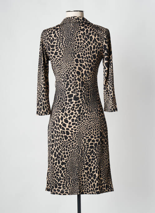 Robe mi-longue beige MORGAN pour femme