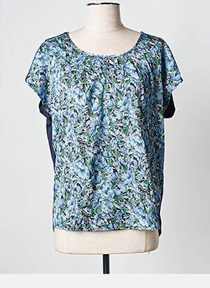 Top bleu MORE & MORE femme