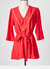 Tunique maternité rouge NEUVIÈME CIEL pour femme seconde vue