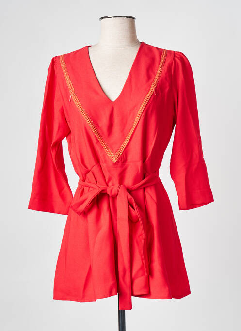 Tunique maternité rouge NEUVIÈME CIEL pour femme