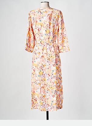 Robe mi-longue orange VILA femme