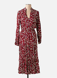 Robe longue rouge BELLITA femme