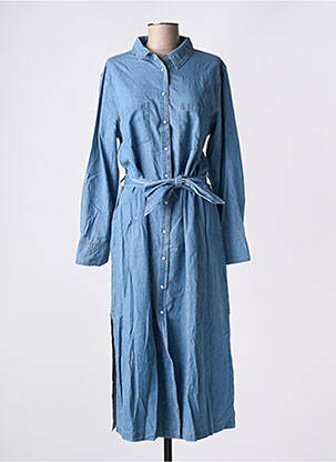 Robe mi-longue bleu GRACE & MILA femme