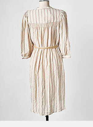 Robe mi-longue beige SESSUN femme