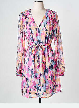 Robe courte rose VILA femme