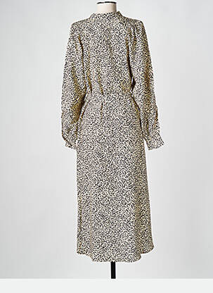 Robe mi-longue beige MSCH COPENHAGEN femme