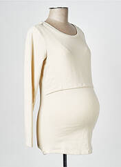 T-shirt / Top maternité beige NOPPIES pour femme seconde vue