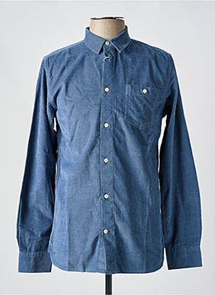 Chemise manches longues bleu KNOWLEDGE COTTON APPAREL homme