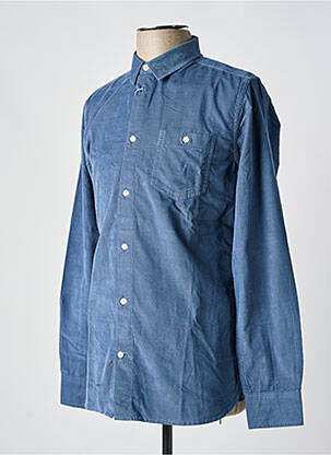 Chemise manches longues bleu KNOWLEDGE COTTON APPAREL homme