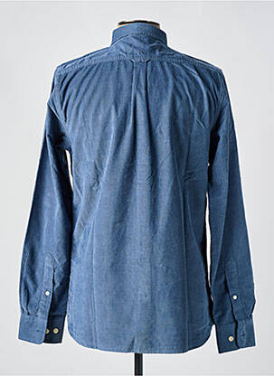 Chemise manches longues bleu KNOWLEDGE COTTON APPAREL homme