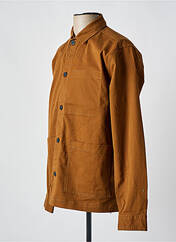 Chemise manches longues marron MINIMUM pour homme seconde vue