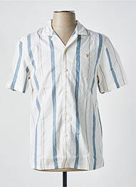 Chemise manches courtes beige FARAH homme