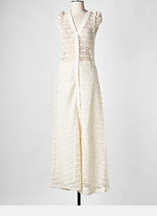 Robe longue beige PARISIENNE ET ALORS pour femme seconde vue