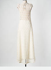 Robe longue beige PARISIENNE ET ALORS pour femme seconde vue