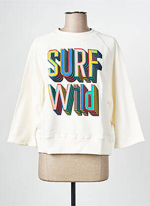 Sweat-shirt blanc WILD femme