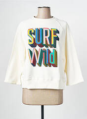 Sweat-shirt blanc WILD pour femme seconde vue