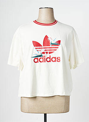 T-shirt blanc ADIDAS pour femme