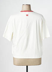 T-shirt blanc ADIDAS pour femme seconde vue