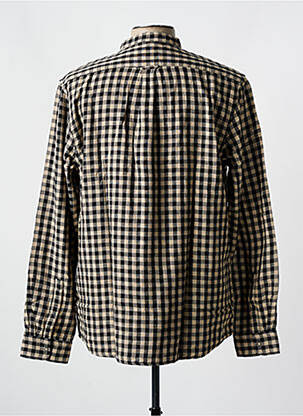 Chemise manches longues marron KNOWLEDGE COTTON APPAREL homme