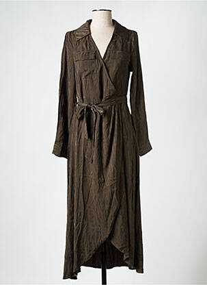 Robe mi-longue vert VILA femme