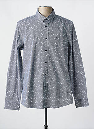 Chemise manches longues bleu CALVIN KLEIN homme